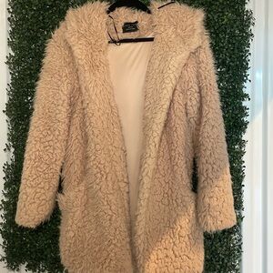 Love Tree Pinkish fur coat (Medium)